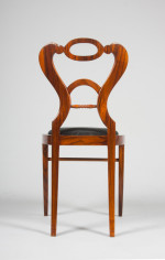A set of four sleek and elegant Biedermeier side chairs 4