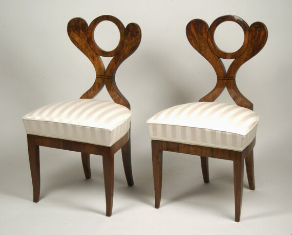 A pair of Biedermeier chairs