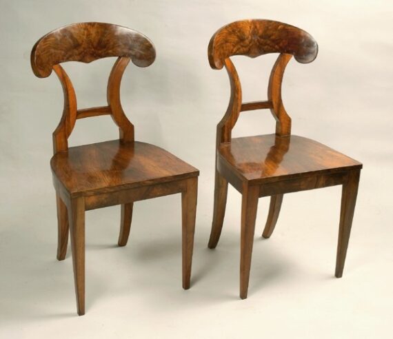 A pair of Biedermeier chairs