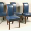 A set of four Art Deco side chairs
