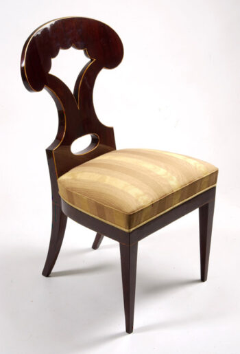 A pair of Biedermeier side chairs