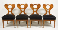 A set of four Biedermeier dining chairs 2