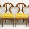 A set of four Biedermeier side chairs