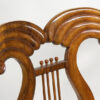 An unusual lyre-shaped Biedermeier side chair