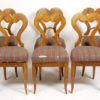 A set of six Biedermeier dining chairs