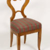 A set of six Biedermeier dining chairs