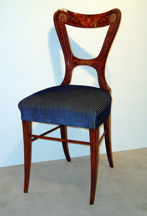 A fine and unusual Biedermeier single sidechair