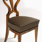 A set of three Biedermeier side chairs