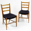A pair of important design Biedermeier side chairs