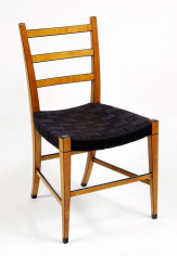 A pair of important design Biedermeier side chairs 2