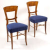 A pair of Biedermeier side chairs