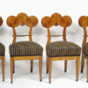 A set of four Biedermeier side chairs