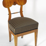 A set of four Biedermeier side chairs
