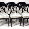 A set of six Biedermeier dining chairs