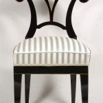 A set of six Biedermeier dining chairs
