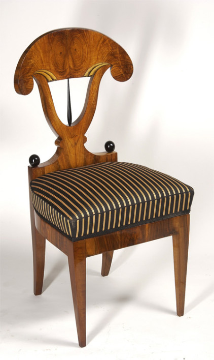 An unusual Biedermeier side chair