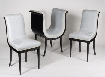 An unusual Art Deco set - two chairs and a setee