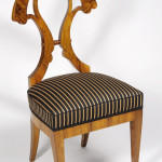 A set of three Biedermeier side chairs