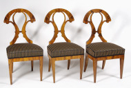 A set of three Biedermeier side chairs 2