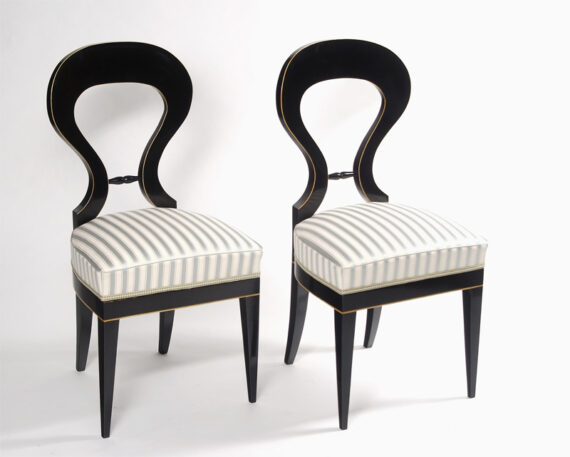 A pair of Biedermeier chairs