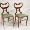 An elegant pair of Biedermeier side chairs