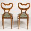 An elegant pair of Biedermeier side chairs