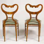 An elegant pair of Biedermeier side chairs