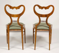 An elegant pair of Biedermeier side chairs 2