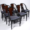 A set of six Art Deco dining chairs