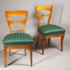 An elegant pair of Biedermeier side chairs