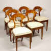 A set of six exceptional Biedermeier side chairs