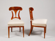 A pair of Biedermeier side chairs 2