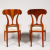 A pair of Biedermeier side chairs