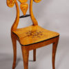 An unusual single Biedermeier side chair