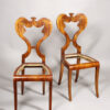 A pair of elegant Biedermeier side chairs