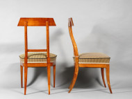 A set of unusual Biedermeier dining chairs 3