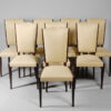 A set of eight Art Deco dining chairs