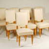 Set of eight Art Deco dining chairs by Batistin Spade