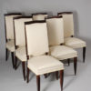 A set of six Art Deco dining chairs