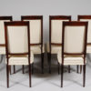 A set of six Art Deco dining chairs