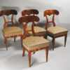 A set of four side chairs