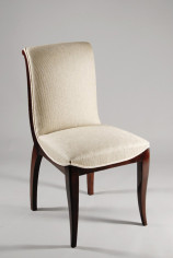 A set of ten dining chairs in rosewood after Jules Leleu 4