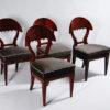 A set of four exceptional and important Biedermeier side chairs