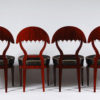 A set of four exceptional and important Biedermeier side chairs