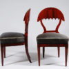 A set of four exceptional and important Biedermeier side chairs