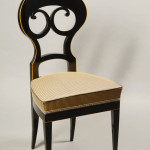 A set of six elegant Biedermeier dining chairs