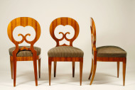 An exceptional set of four Biedermeier side chairs 3