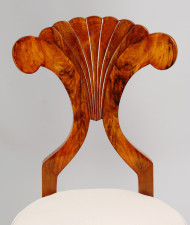 An exceptional pair of Biedermeier side chairs 4