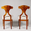 An exceptional pair of Biedermeier side chairs