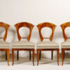 An elegant set of four Biedermeier chairs